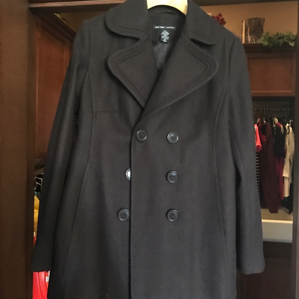 NWOT Chocolate Brown Pea Coat